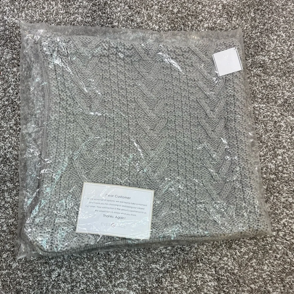 ⭐️ EVERGRACE Cozy Knit Throw Pillow Case 20x20”